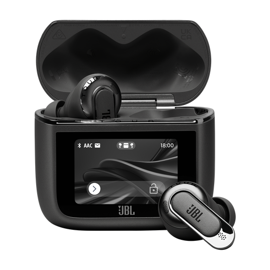 JBL Tour Pro 3 - Black - True Wireless Noise Cancelling earbuds with Smart Charging Case&trade; - Hero